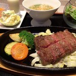 Ikinayoushoku enuzukicchin - 壱岐牛ステーキセット