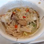 Pension Olive - たっぷりのきのこが載ったお魚でした