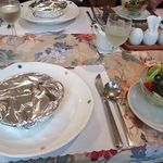 Pension Olive - アルミホイルの中は何かな？