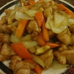 王さんの菜館 - 鶏肉とカシューナッツ炒め（晩酌セット）