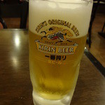 王さんの菜館 - 生ビール：３００円