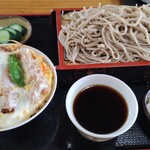 そば処 しなの - かつ丼セット(もりそば)