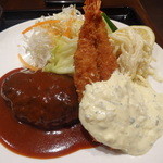 ぱ・らんて - パランテランチ980円（ハンバーグ&エビフライ）