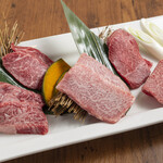 Assortment of 5 kinds of wagyu beef