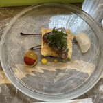 Brasserie Lecrin - 前菜を真上から撮影。