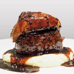 Beef fillet and foie gras Rossini (150g fillet + 50g foie gras)