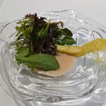 ウシマル - 本日の地場野菜(ヤングコーン、カラシナ、アイスプラント、ルッコラ、アマランサス、パクチー)