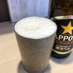 キング製麺 - サッポロ黒ラベル（500ml）550円