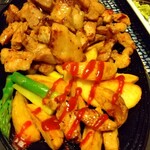 吟の蔵 を市 - 豚モモ・ポテト・アスパラは全く重くないだすよ(^^)d