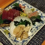 吟の蔵 を市 - お刺身は、鰹・タコ・イカ・鯛・保立‼️