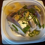 吾作 - 鯵のお寿司。