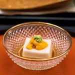 天ぷら小泉 たかの - 料理写真:2023.5 胡麻豆腐 バフンウニ 本わさび