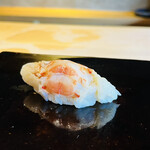 鮨 三心 - 車海老。そう、私はバンジーとかいらないの。真面目な車海老を食べたかったの♡