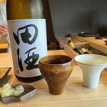 鮨 三心 - ④田酒 特別純米(青森) 言わずもがな。Nothing beats this！