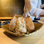 鮨 三心 - 北海道 根室の毛蟹。私の中の北海道DNAが滾ります♡