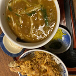 田舎家 - カレーうどんと天丼セット♡