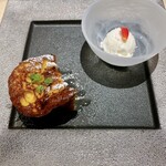 比内地鶏串 Sot l'y laisse - 酒粕のジェラートと絶品フレンチトースト♡