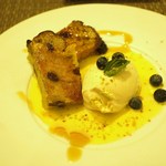 Les deux - パンプディング　アイス添え