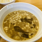 蕾 - 濃厚煮干しつけ麺　スープ