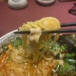 丸源ラーメン - 肉そばの「肉」はしっかり入ってます