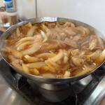 おばこや - もつ鍋(火入れ後)