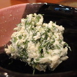 ニガ菜と島豆腐の和え物