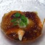 かえりやま - 前菜　ラタトュユと半熟卵のジュレのせ