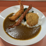 バラ - バラカレー（カツ・エビ・ソーセージ・こまつ菜入り）税込850円