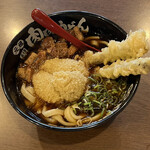 肉肉うどん - 料理写真:肉うどん　生姜はメガ‼︎