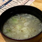 大衆スタンド 神田屋 - 鶏スープ