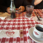 バブルオーバー - ランチドリンク、お手拭き