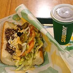 サブウェイ - SUBWAY 東京おオペラシティビル店 ＠初台 メキシカンミートタコス ドリンク（Ｓ）セット 税込770円