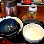 俺の中華たなか家 - 勿論綺麗✨に完飲❗完食❗❗左手奥のポットは「スープ割り」用の熱々スープが入っています(*^_^*)v