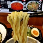 俺の中華たなか家 - 「つけ汁」に「浸して」からの麺リフト⤴️薄化粧♥したようで更に美味しそう(๑´ڡ`๑)(笑)