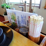 大市 - 2013年8月15日(木)　店内　カウンター席の向こう側には収納が