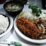 キッチングリーン - チキンカツ＆しょうが焼 850円（ ’13.08）