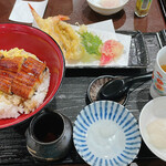天若 - 鰻丼と穴子天ぷら盛り合わせ　　¥2,280