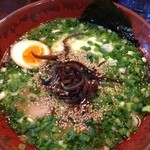 分田上 - ラーメンねぎトッピング