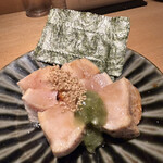 焼鳥 山もと - むね肉のたたき