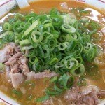萬福 - 8月13日Bセットのミニ味噌ラーメン。
