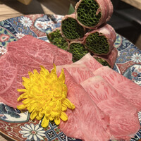 黄金出汁しゃぶと江戸前寿司 肉のあさつ 梅田お初天神店 - 