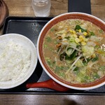 味好 - 味噌野菜ラーメン+ライス