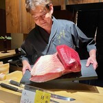 鮨処 池上 - 京都日本海129kgの本鮪