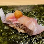 鮨処 池上 - 五島列島のイサキ