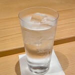 鮨処 池上 - 芋焼酎 佐藤 水割り