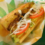 サブウェイ - ...「メキシカンミートタコス（550円）」、辛め。。