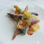 カミムラ  - ニセコ野菜のロースト　帆立の貝柱クリーム