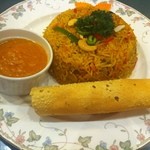 ビリヤニランチ（2,000円）のマトンビリヤニ