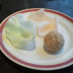 CHINCHIN - お盆夕食バイキングのごま団子など