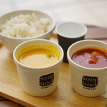 スープストックトーキョー - スープとカレーのセット ご飯のセット (￥1,170)